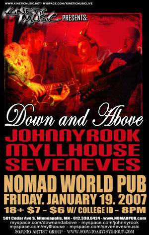 Down and Above, Johnnyrook, Myllhouse, and Seveneves January 19, 2007
The Nomad World Pub
