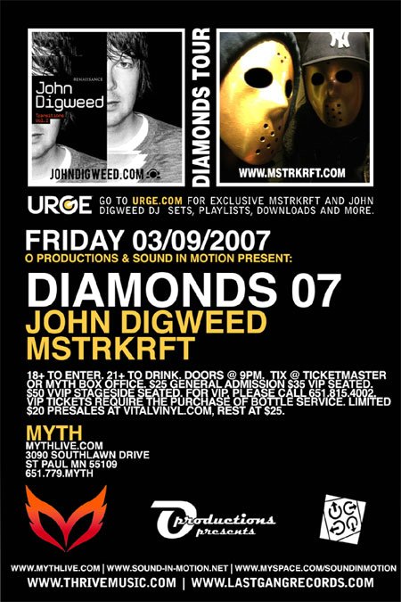 John Digweed and Mstrkrft March 9, 2007
The Myth Nightclub