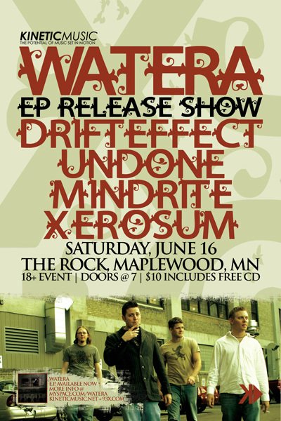 Watera, Drift Effect, Undone, Mindrite, and Xerosum June 16, 2007
The Rock Nightclub